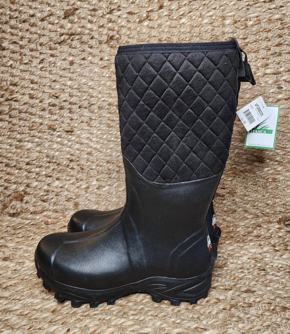 Itasca Women's 10 Katie II Black Quilted Muck Snow Boots Waterproof Insulated